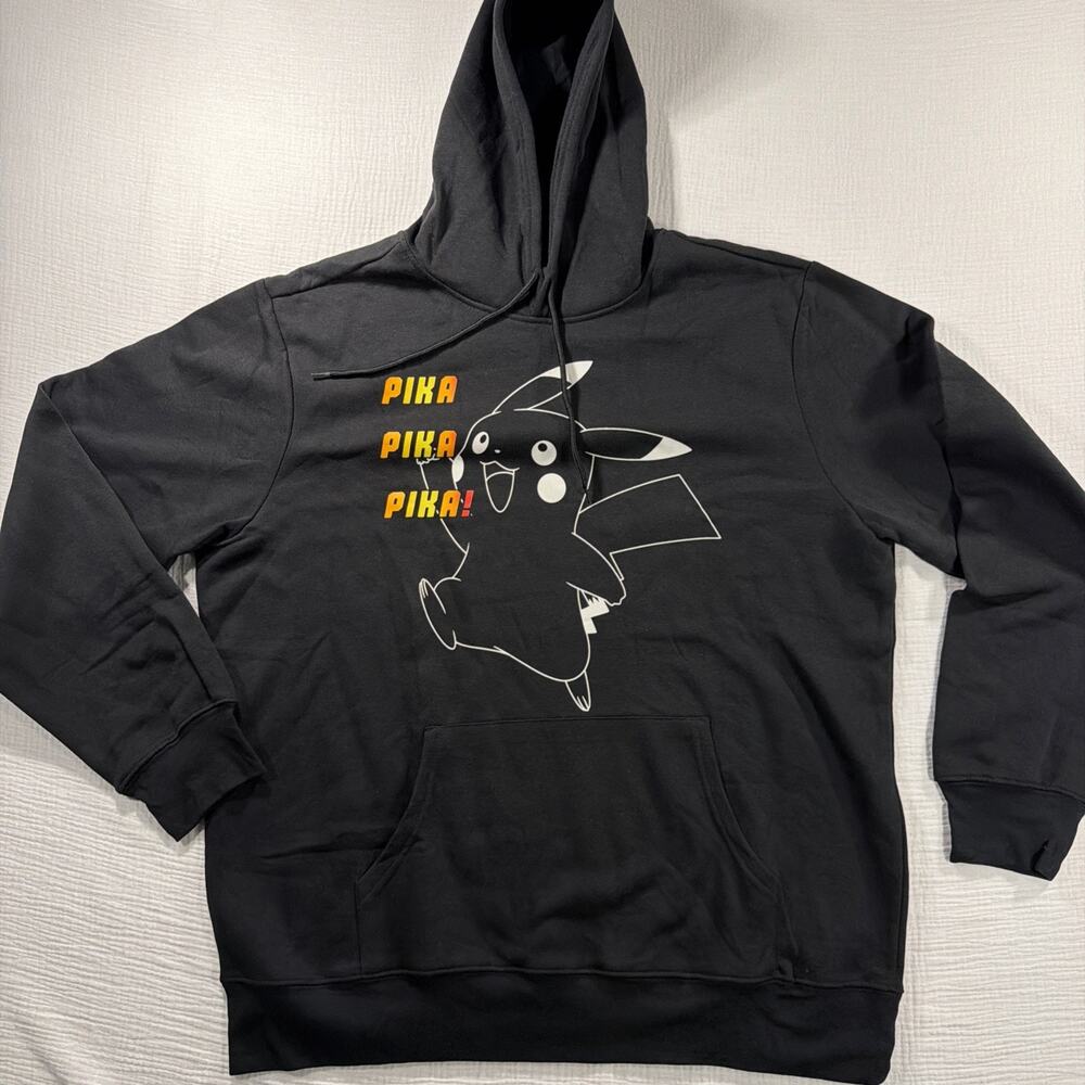 Pokemon Pikachu Pika Pika Pika! Men's Hoodie SIZE XL